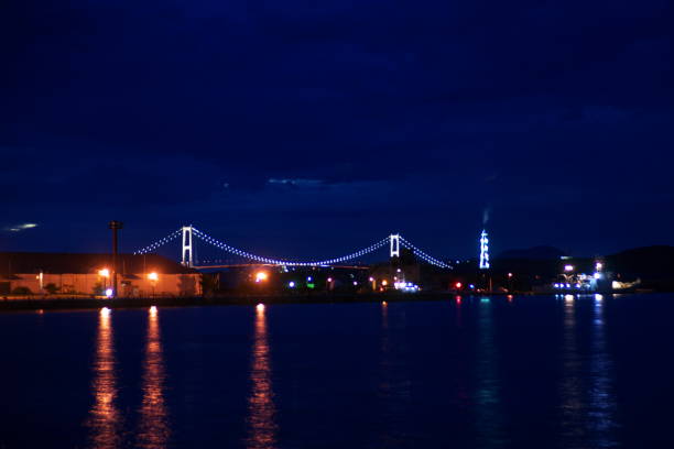 istock Night view of Muroran 697173526