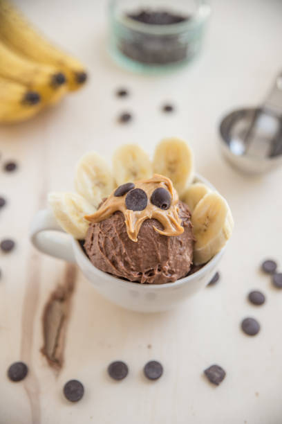 istock Peanut Butter Chocolates Bananas Ice Cream 697173544