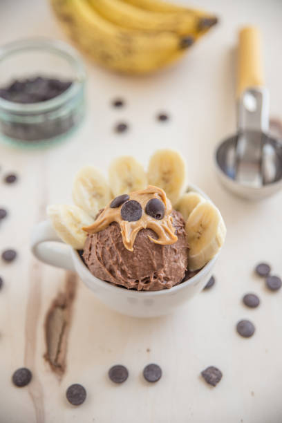 istock Peanut Butter Chocolates Bananas Ice Cream 697173568