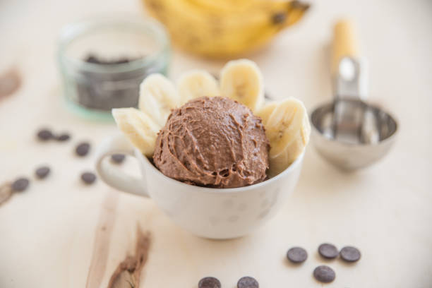 istock Peanut Butter Chocolates Bananas Ice Cream 697173586