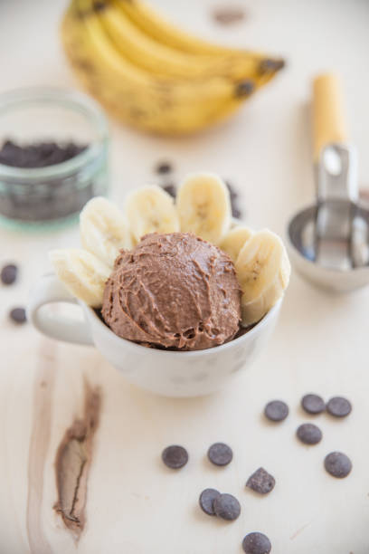 istock Peanut Butter Chocolates Bananas Ice Cream 697173620