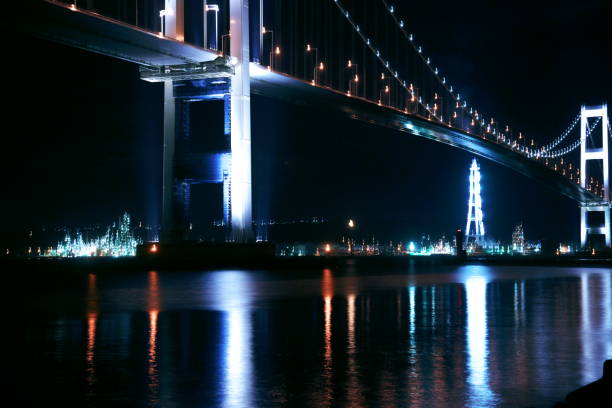 istock Night view of Muroran 697173650