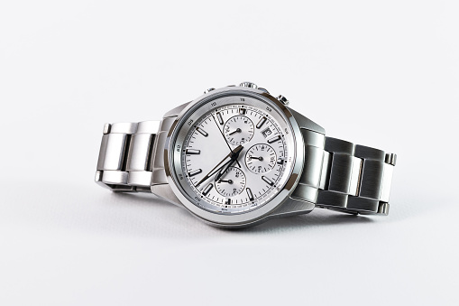 Luxury watch on a white background