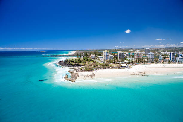An aerial view of Coolangatta