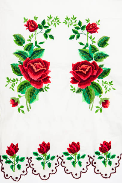 istock Ukrainian folk embroidery, handmade 697183392