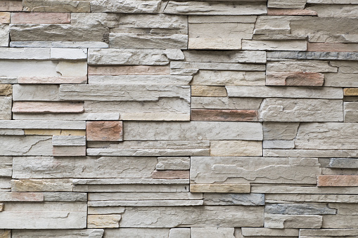 Artificial craft stone texture for decoration building wall.