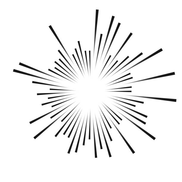 abstract black rays abstract black rays. explosion effect. vector illustration exploding star stock illustrations
