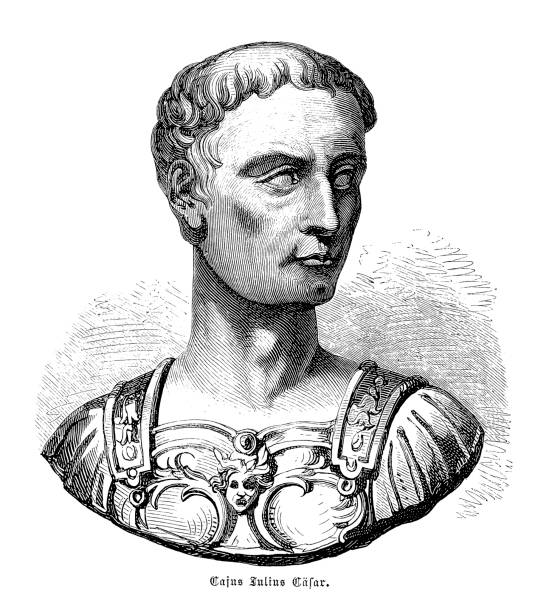 Julius Caesar Illustration of a Julius Caesar julius caesar bust stock illustrations