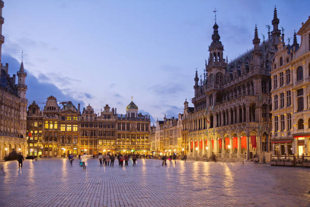 istock Belgium. Brussels. The Grand Place. Evening. 697204560