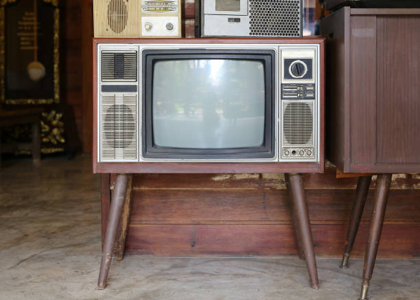 istock Classic Vintage Retro Style old television. 697208530