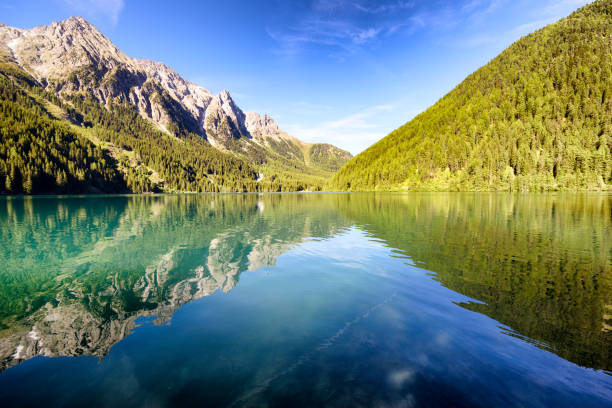 istock Lake of Anterselva, Dolomites, Italy 697211284