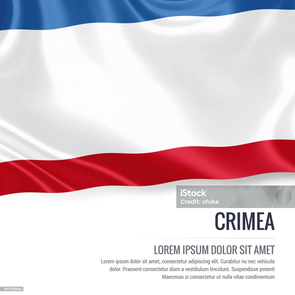 Photo libre de droit de Drapeau De La Crimée Drapeau De Soyeux De