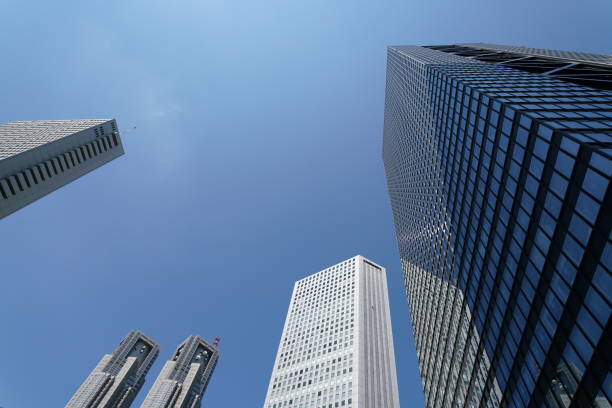 istock Modern buissenes architecture, high-tech technology in Tokyo 697218124