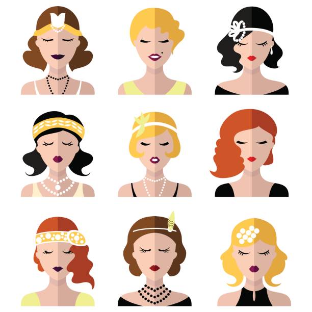 430+ 1920s Portrait Stock Illustrations, Royalty-Free Vector Graphics ...
