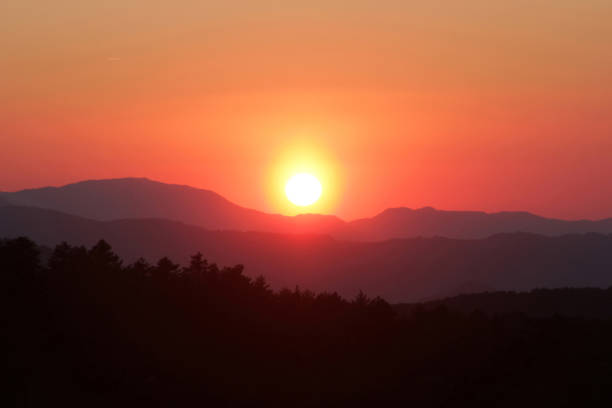 istock Beautiful sunset over the mountain 697219246