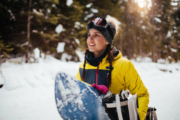 Portrait of snowboarder