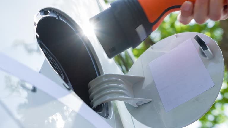 Charging electric car and going green