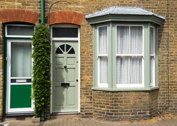 istock Traditional English house front entrance 697249794