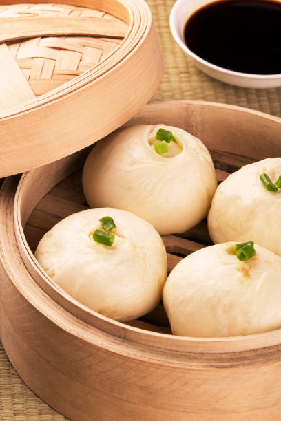 istock Chinese meal of baozi also known as dim sun 697256292