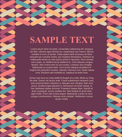 Text Box Background Pattern Template Design Text Box Illustration With Colorful Pattern Frame ...