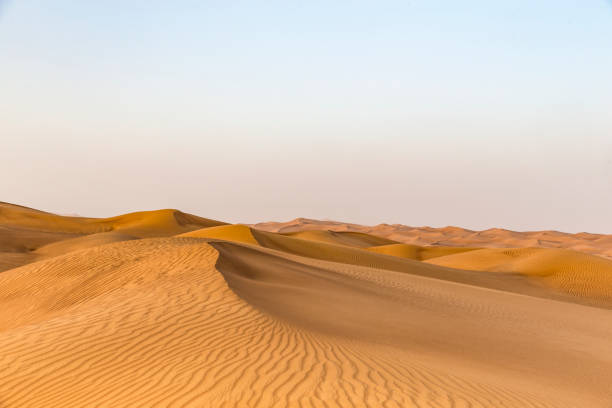 Dunes of Arabia Arabian Dunes and Nature Patterns qatar photos stock pictures, royalty-free photos & images