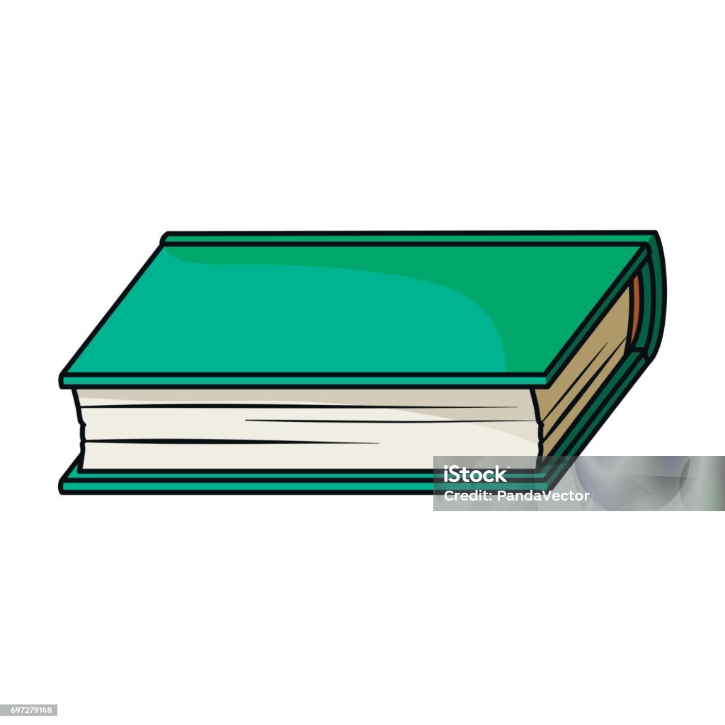 Biểu Tượng Sách Màu Xanh Lá Cây Theo Phong Cách Hoạt Hình Được Cô ...