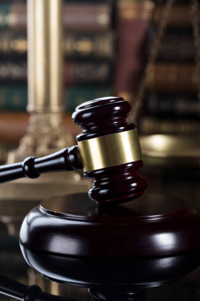 istock Gavel in court library. 697282158