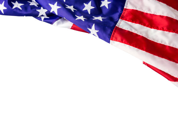 istock USA or american flag isolated on white background with clipping path 697288556