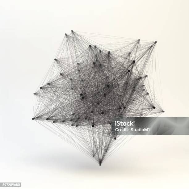Structure Wireframe Vector Connection Structure Wireframe Vector Illustration Stock Illustration ...