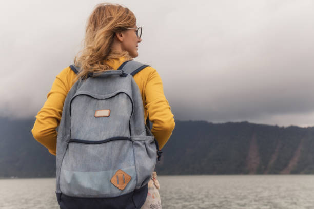 istock Enjoying the view in nature and lake. 697292292