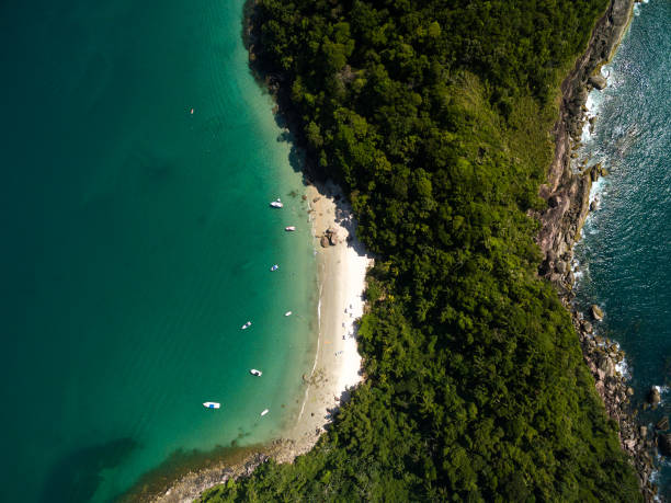 istock Aerial view of a Island 697293252