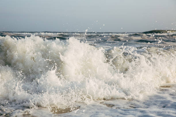 Crashing waves stock photo