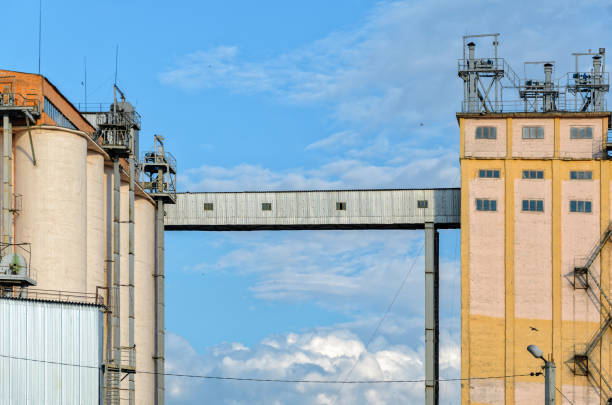 istock Old building of bread production 697316022