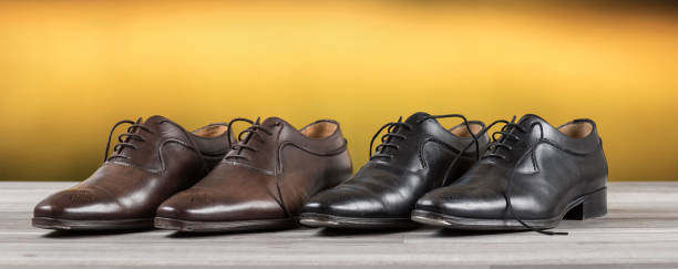 istock Luxury shoes on blurred background 697317432