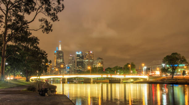 istock Melbourne City Skyline at night 697325552