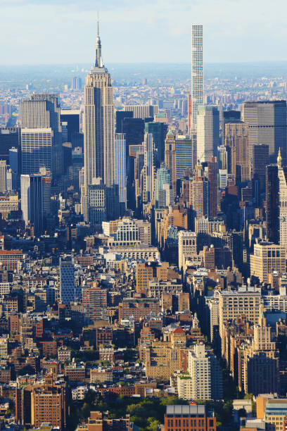istock Vertical view of Midtown Manhattan at dusk 697328654
