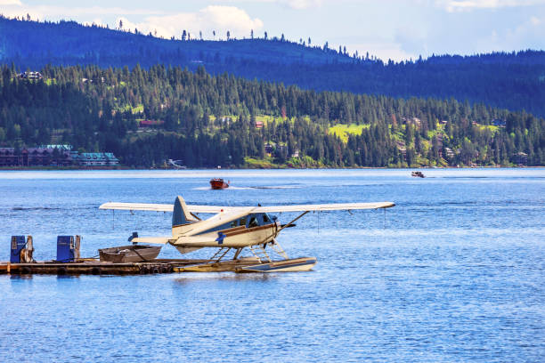 istock Airplane Seaplane Reflection Lake Coeur d' Alene Idaho 697330130