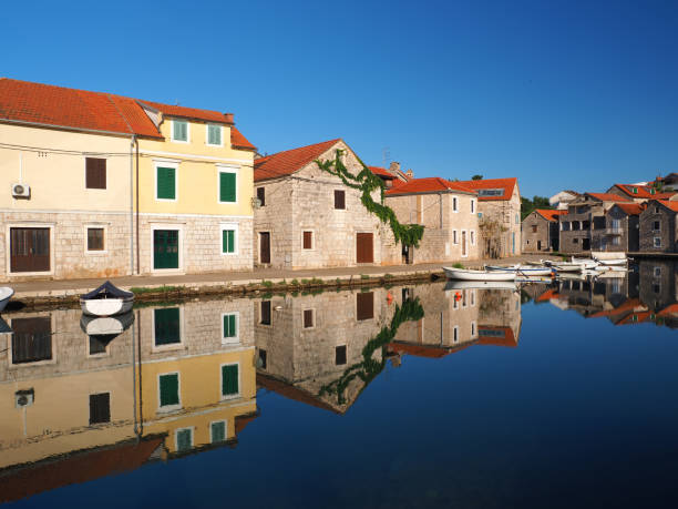 istock Morning tranquility in Vrboska 697336854