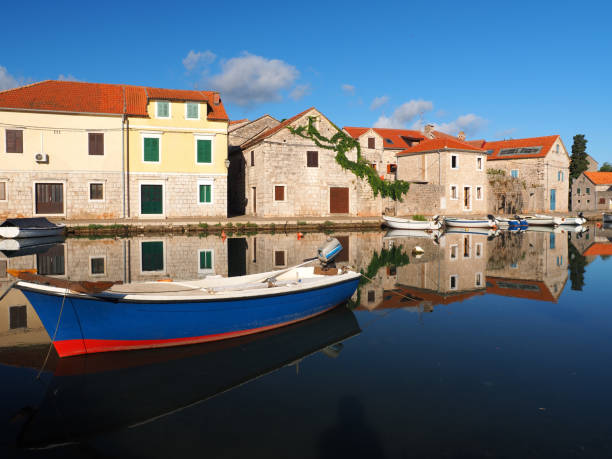 istock Morning tranquility in Vrboska 697336884