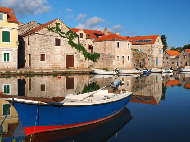 istock Morning tranquility in Vrboska 697336894