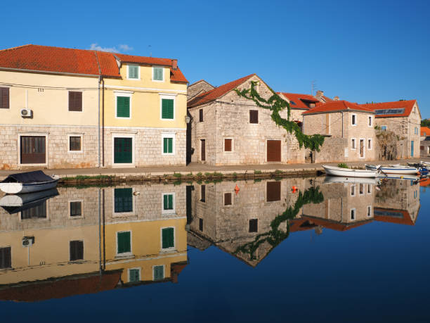 istock Morning tranquility in Vrboska 697336898