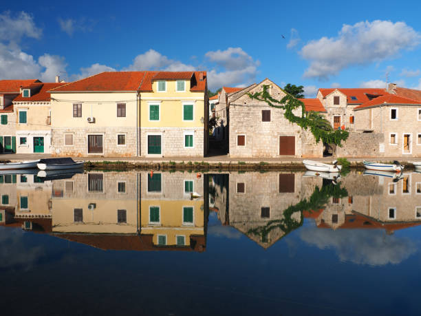 istock Morning tranquility in Vrboska 697336932