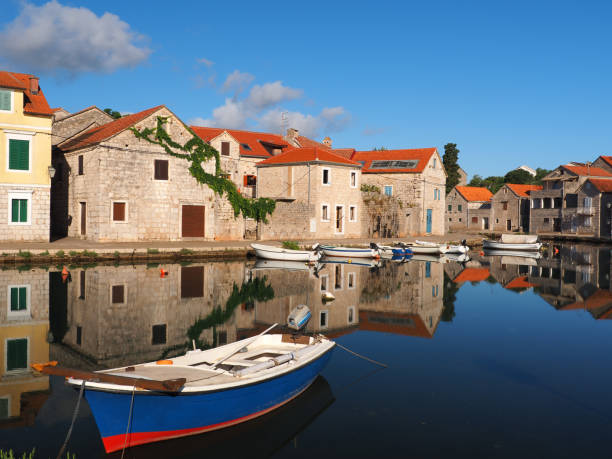 istock Morning tranquility in Vrboska 697336938