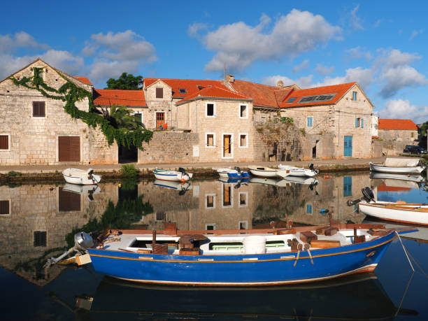 istock Morning tranquility in Vrboska 697336962