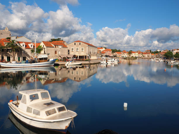 istock Morning tranquility in Vrboska 697336990