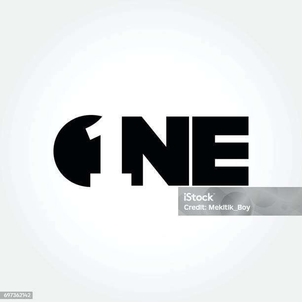 Symbole Créatif Design Numéro Un Vecteurs libres de droits et plus d'images vectorielles de Chiffre 1 - Chiffre 1, Un seul objet, Logo