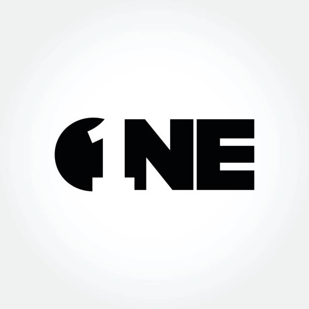 bildbanksillustrationer, clip art samt tecknat material och ikoner med kreativ nummer ett design symbol - ett objekt