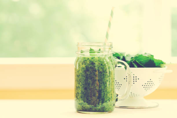 istock Kale and greens smoothie beverage 697365014