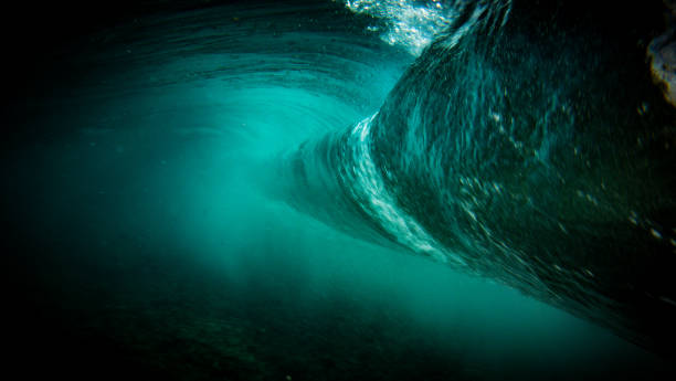 Ocean Underwater Wave stock photo