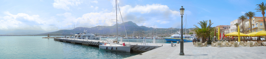 Calvi seafront panorama in Corsica